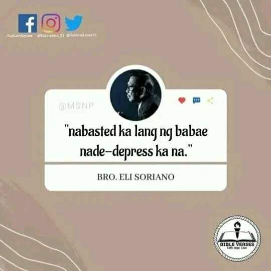 jianiamiry21's tweet photo. " Huwag mong ipilit ang sarili mo sa isang taong ayaw naman sayo , magdudusa kalang. 
✨Bro. Eli Soriano

"May mga bagay na dapat pabayaan. Katulad ng Isang taong ayaw sayo , kapag ayaw, tigilan mo na. "
✨Bro. Daniel Razon https://t.co/2KYQ9EtXDr