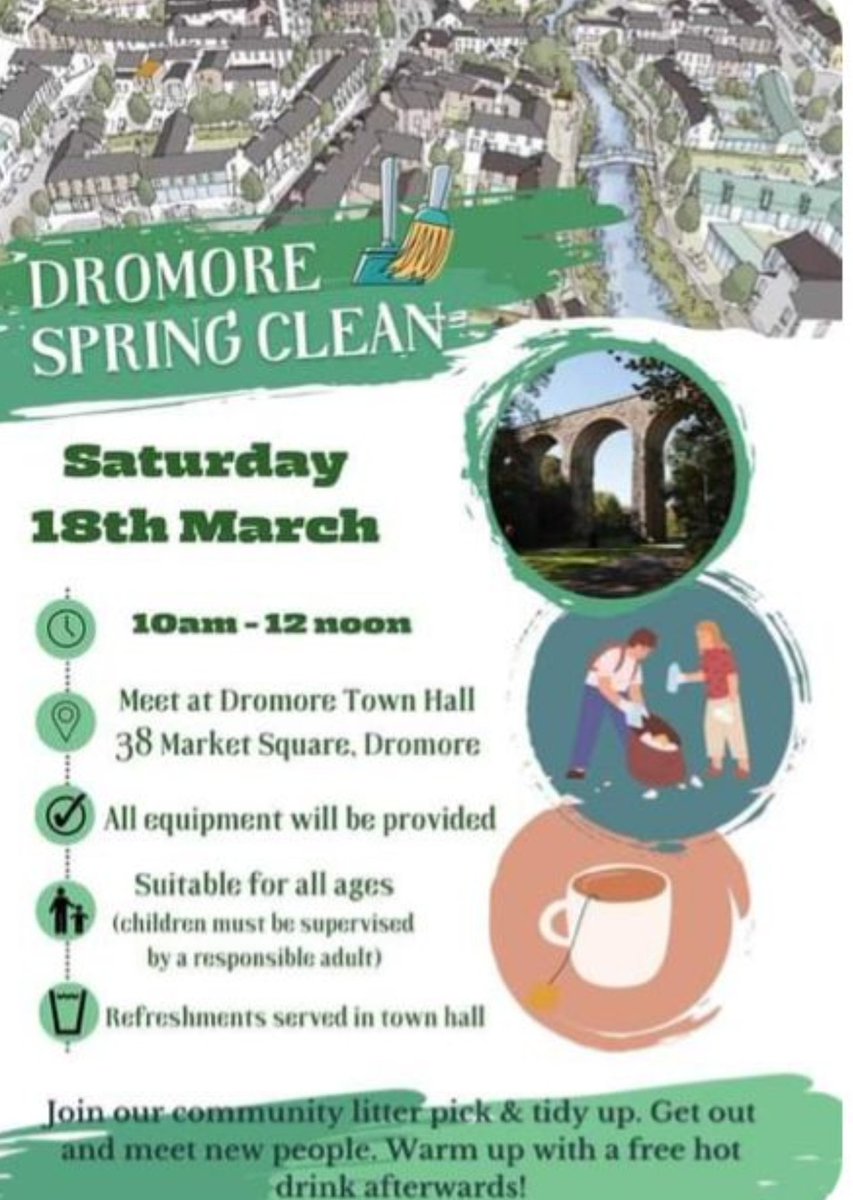 How class is this? 🙌🏻 

Great to see! All are very welcome to join 😀 

#thisisdromore #communitycleanup