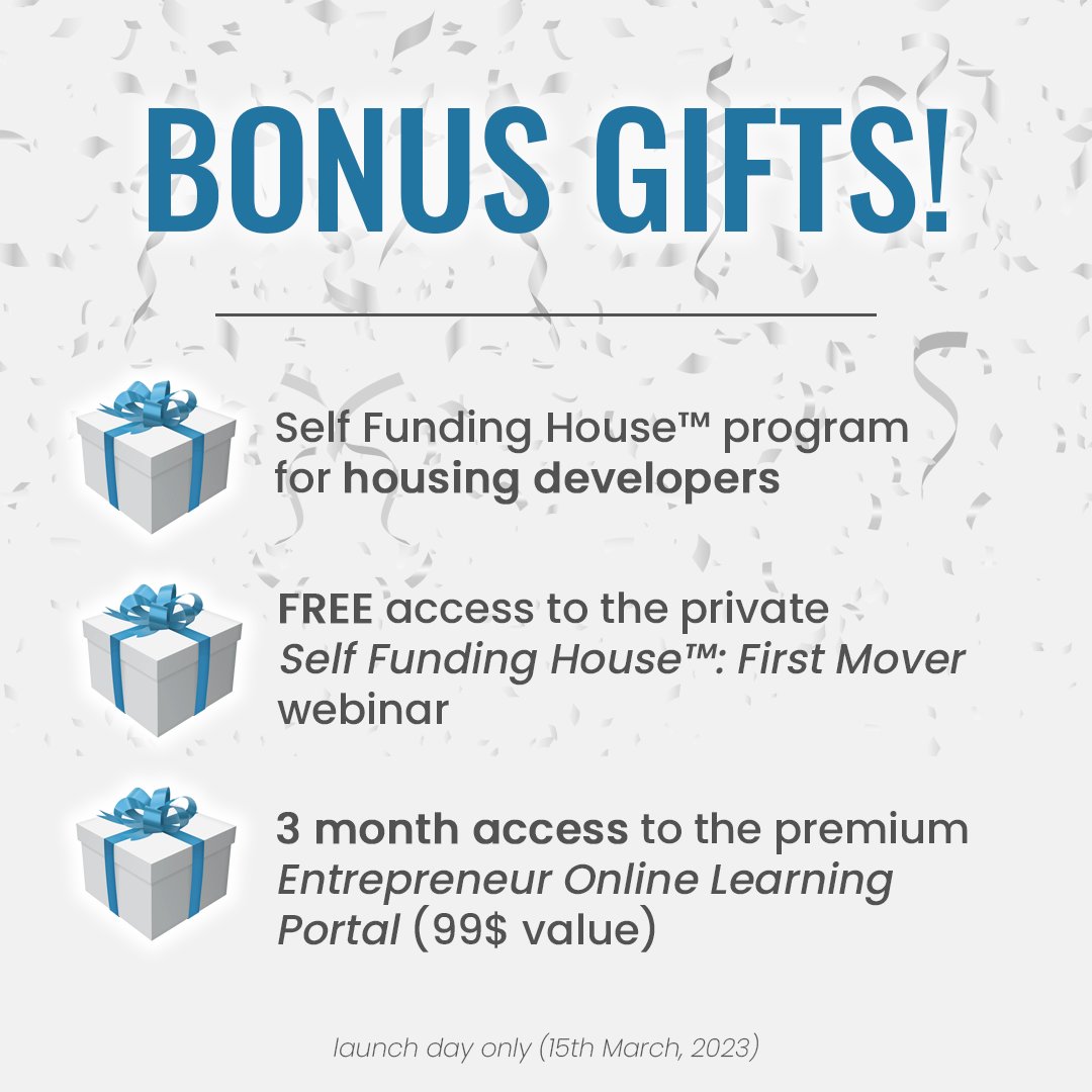 SVNRock's tweet photo. Homeownership awaits you! 🏠

Get your freebies 🎁 by purchasing today (15th March) 🎉
https://t.co/QSVyiXPWaT

#InvestInYourNest #TheSelfFundingHouse
#financialfreedom #howtobuyahouse #ontariohousing #realestatecanada https://t.co/rfzZMcNIjA