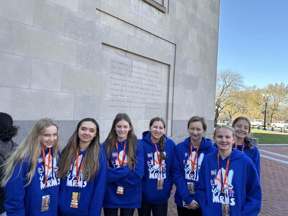 mrs_malady's tweet photo. Moving and meaningful visit to the Holocaust museum this morning. #dcmavs2023 https://t.co/wcTdcuj7xi
