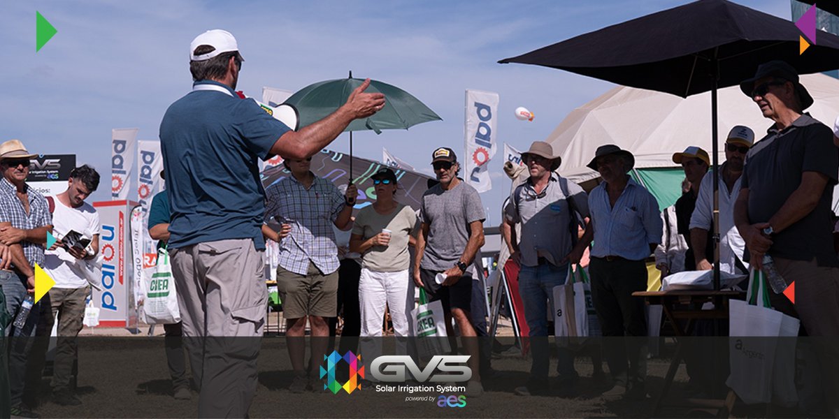 GvsSolar's tweet image. Les compartimos algunas imágenes de nuestro paso en @Expoagrocom 

💦 ➕ 🔅 ➕ 🚜 ➕ 🌱

#GVS #Riegosolar, #Agroinnovación, #campoargentino #riegosolarmovil #agrosustentable