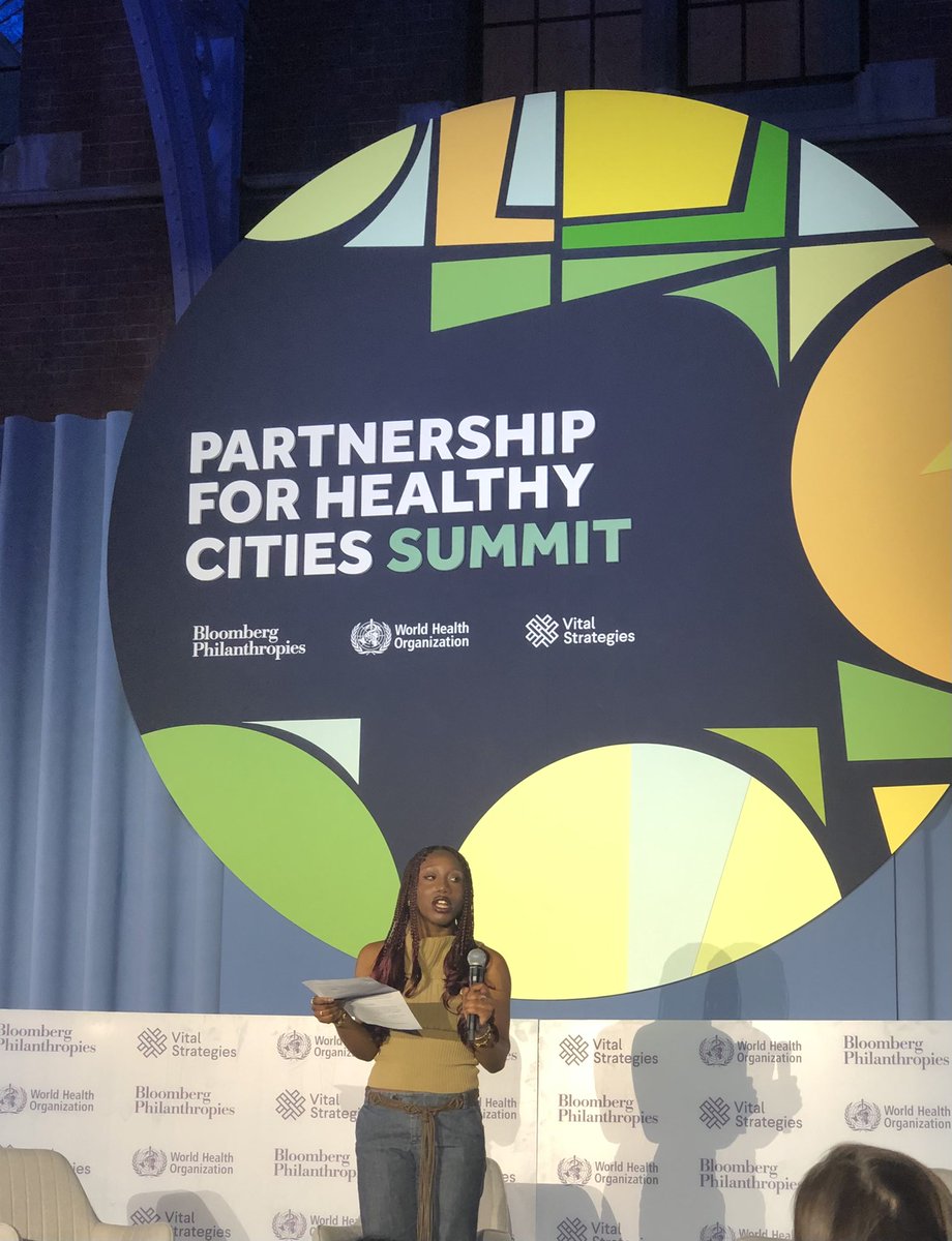 samkeyte's tweet photo. Great speech by Becky from @BiteBack2030 challenging city leaders from around the world to take action:

“You are part of the solution. You can protect the health and futures of millions of children” ⚡️

#cities4health https://t.co/CaYwyiWS9V