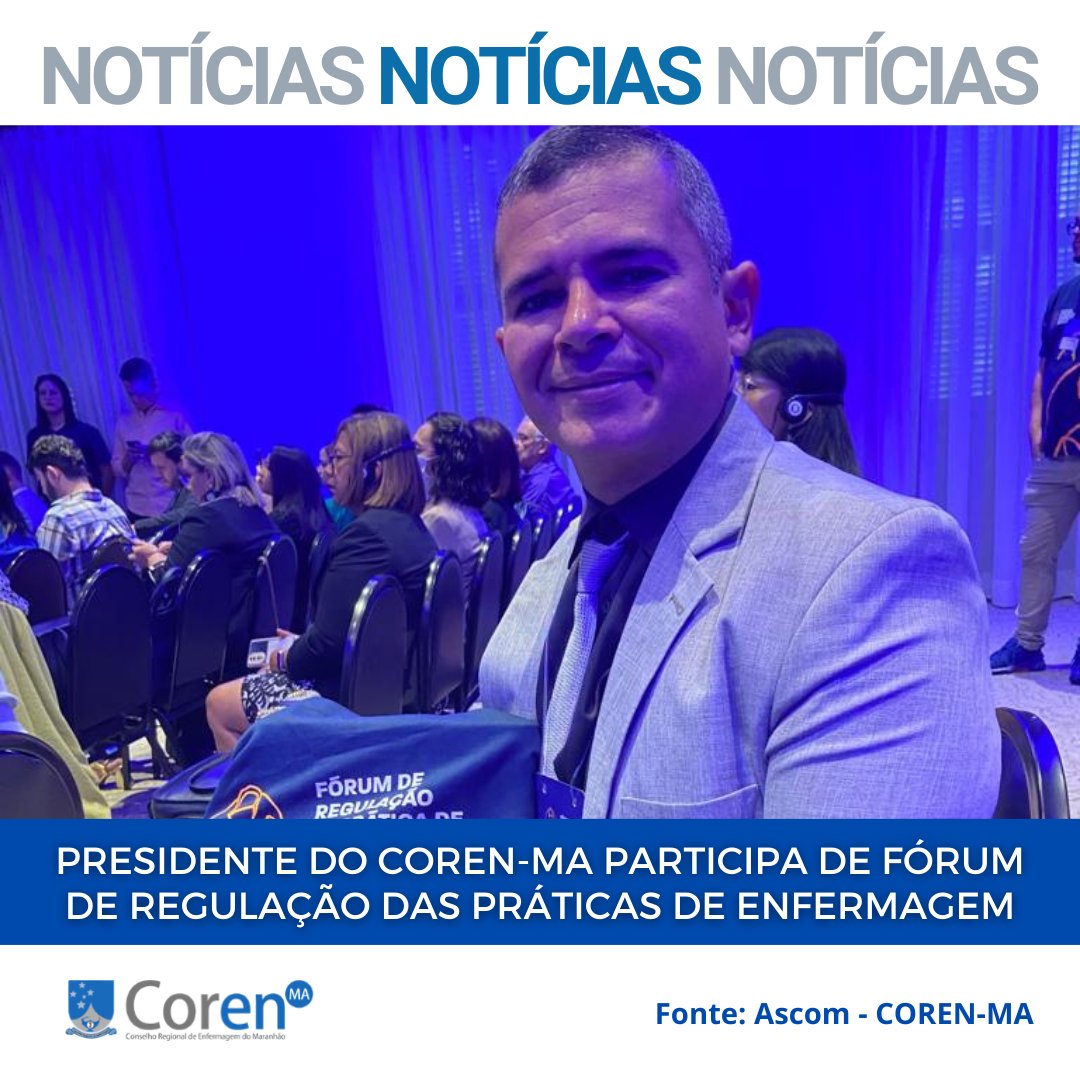 CorenMAoficial's tweet photo. O presidente do Coren-MA, Enf. José Carlos Júnior está participando do Fórum de Regulação da Prática de Enfermagem na Região das Américas que acontece nos dias 15 e 16 de março.
Participe você também, pelo link https://t.co/7mUJZOs9Zg https://t.co/taC98W0nQG