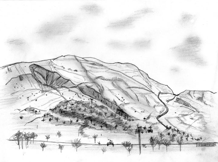 Taibhseil's tweet photo. Art of the Day: "Mam Tor from Edale". Buy at: https://t.co/lfJ5LhsduZ https://t.co/rZ4Xxm9JPN