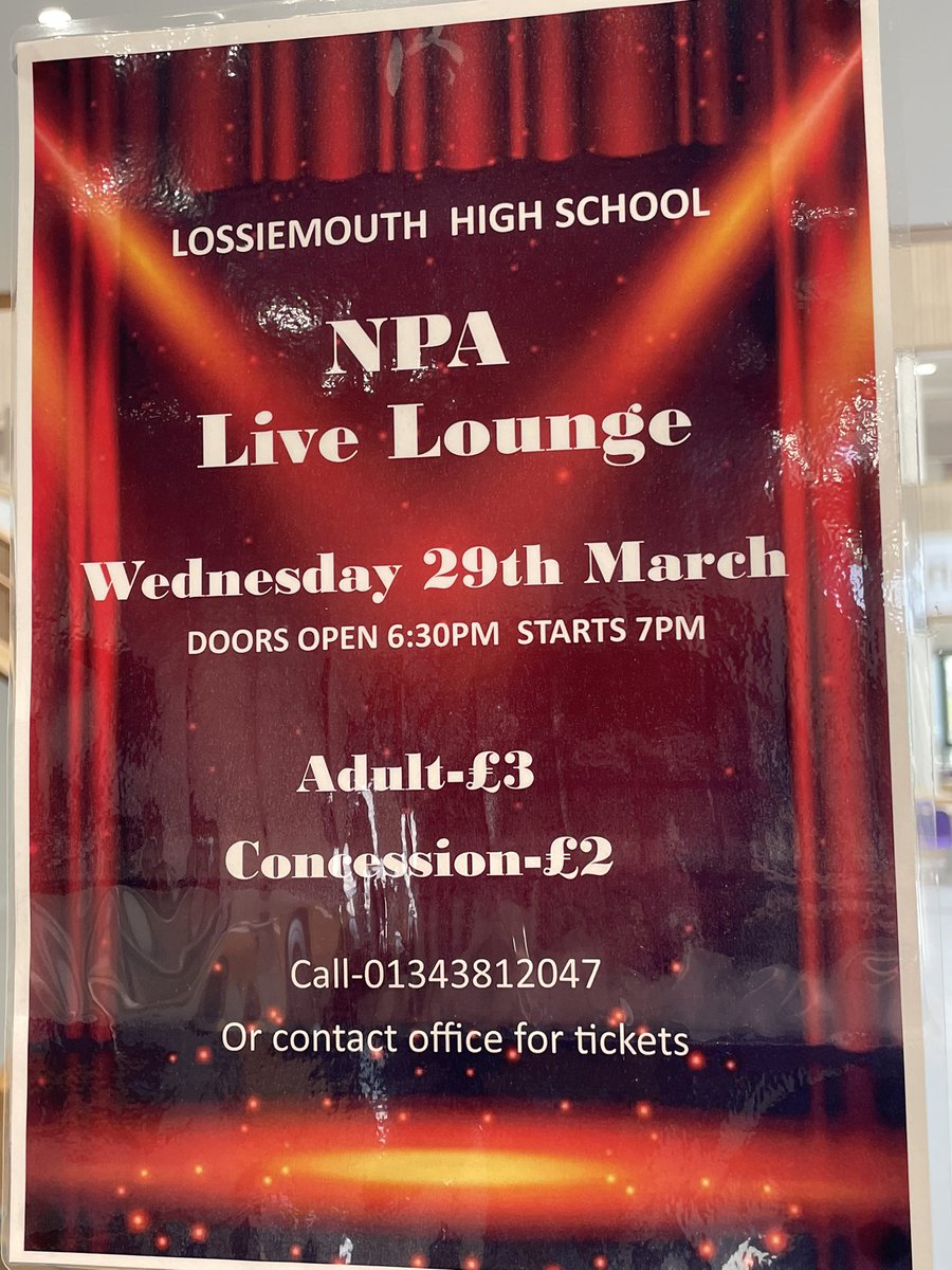 Our NPA pupils are having their concert on the evening of the 29th of March! 🎶🎤🎸
Make sure to get you tickets ASAP.
⁃Call the office or get a ticket from reception! ☎️
We can’t wait to see you all 🤩🤩
#lhsconcert 
#NPAconcert 
#Getyourticketsnow