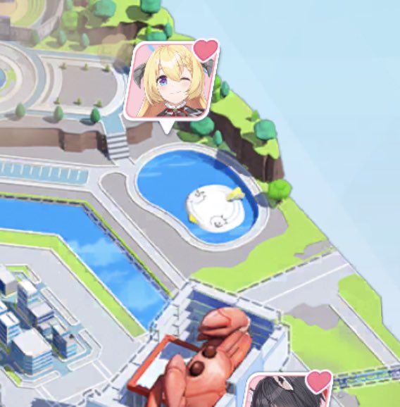 シラトリ区の端に空気抜けた巨大なペロロがいる。 