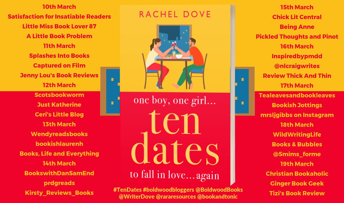 'This really was a lot of fun with a lot of laugh out loud moments, moments that made you swoon but also moments that pulled at your heart strings!' says prdgreads about #TenDates by @WriterDove  prdgreads.home.blog/2023/03/14/boo… @BoldwoodBooks