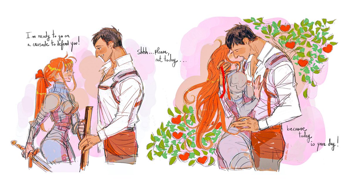 kiwie_marineP's tweet photo. It’s- it’s my birthday !! 🥳🎉🎂 So, I allowed me something … ( I’m embarrassed but also so happy !! ) 

I just LOVE my sweet illustrator’s life with you all and Bert, thanks for all, dear fandom ! ☀️🔥💕💕🍎 https://t.co/MXzdDlyPT5