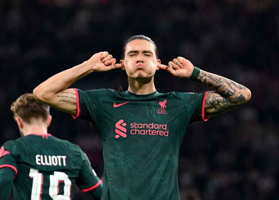 Futdonk's tweet photo. If Nunez scores today I will give 5900 #FIFA23 Points to someone who retweets 🇺🇾 

Must be following for DMs 🙌 https://t.co/ElEvipipAR