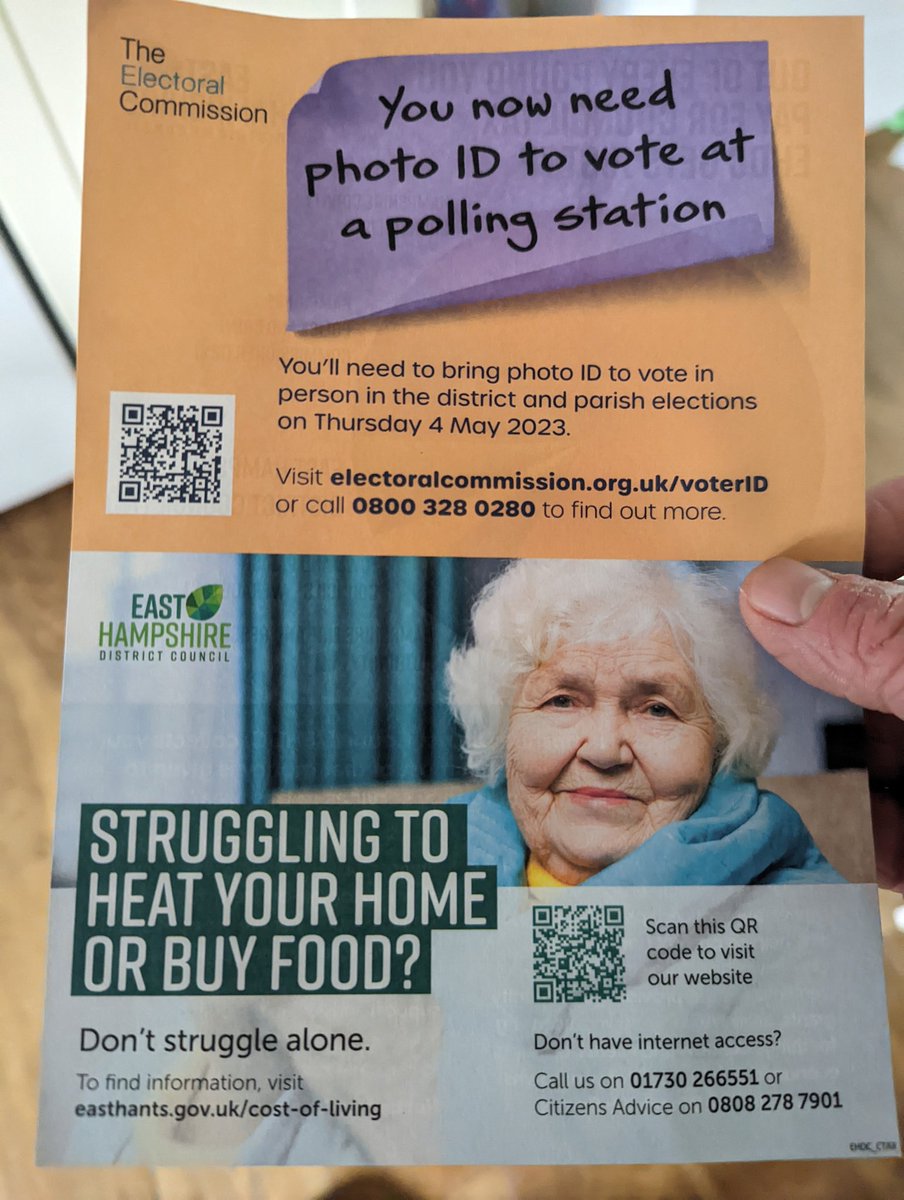 Got this in the post, along with a letter from the council saying they're putting our rates up. Irony is clearly lost on @EastHantsDC #CostOfLivingCrisis #easthants