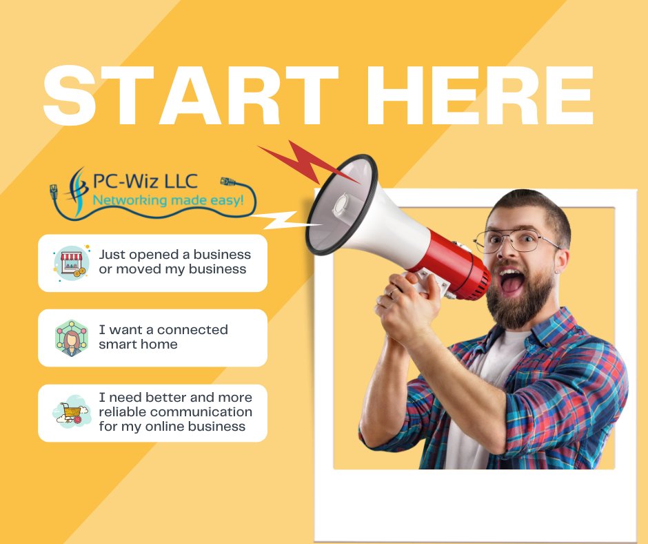 yourpcwiz's tweet image. Start with PC Wiz for your home or small business set up!
🔹Fiber optics
🔹Security
🔹Telecomm Install
🔹Data and Voice
🔹Access control