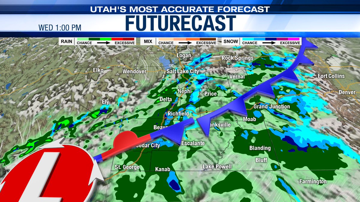 Thomas Geboy on Twitter "Widespread wet weather likely across Utah