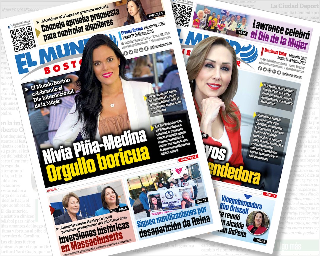 ElMundoBoston's tweet photo. Ya está en circulación! El Mundo Boston con la más completa información de las noticias más importantes de tu comunidad en tu idioma. #elmundoboston Visita https://t.co/lXzcwvfNxD #BOSTON https://t.co/htpA15W3bI