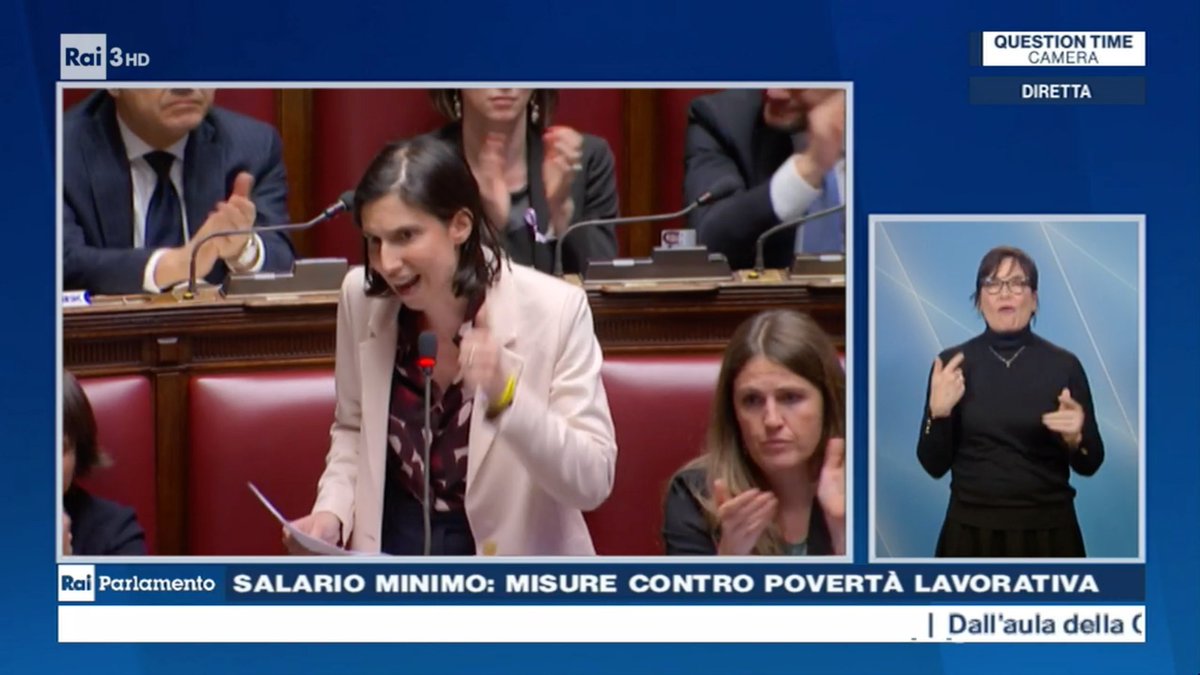 chiaragribaudo's tweet photo. Incapacità, approssimazione e insensibilità. Così @ellyesse descrive l’operato del Governo #Meloni che anche oggi ribadisce il suo no al #SalarioMinimo, preferendo precarietà, lavoro nero e stipendi da fame. Faremo un'opposizione dura a chi aiuta i forti e colpisce i deboli. https://t.co/kSIYDbNQ37
