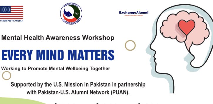 NameeraRaja's tweet photo. I felt so great to be a part of the Mental Health Awareness workshop supported by US Mission in Pakistan in collaboration with @PakUSAlumni . Issues related to stress management, anxiety and depression were discussed among the teenagers of Gilgit #MentalHealthAwareness https://t.co/GsIE7GOqvp