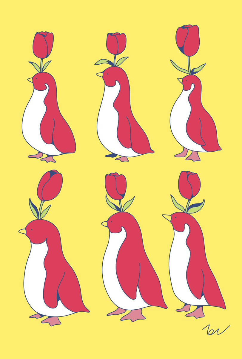 「チューリップ。 」|ペンギンラッシュのイラスト