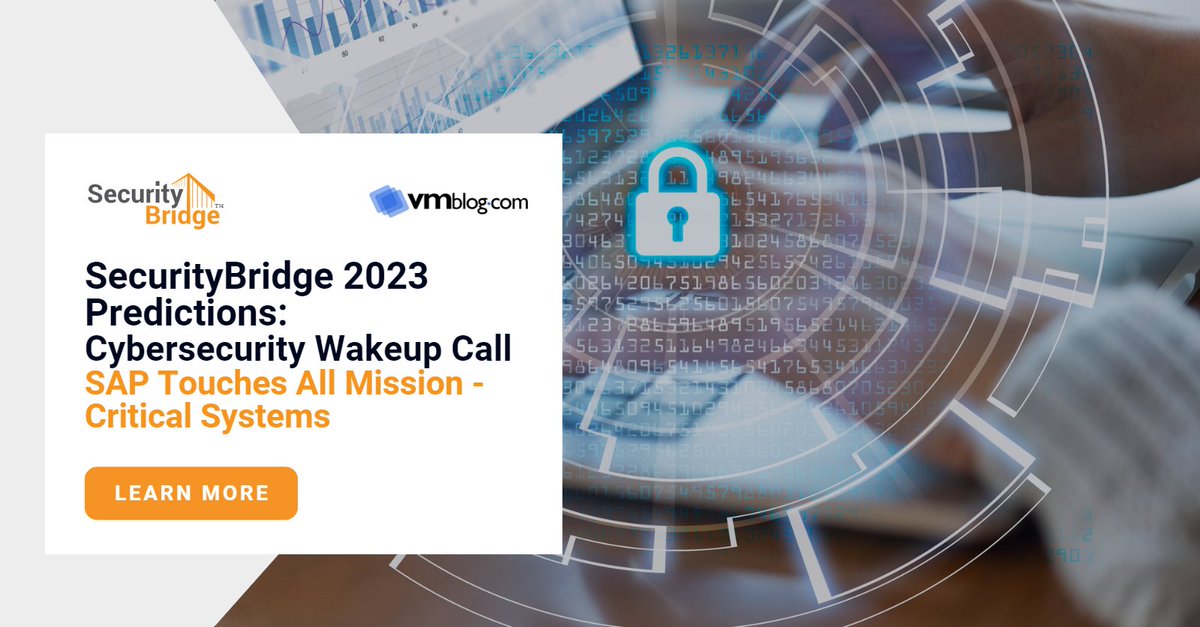 Are you concerned about SAP security in your organization? You're not alone. 

Ivan Mans, our CTO at SecurityBridge, forecasts also for this year an increase in demand for an all-encompassing SAP security strategy. 👇

vmblog.com/archive/2023/0…

#SAPsecurity #Cybersecurity