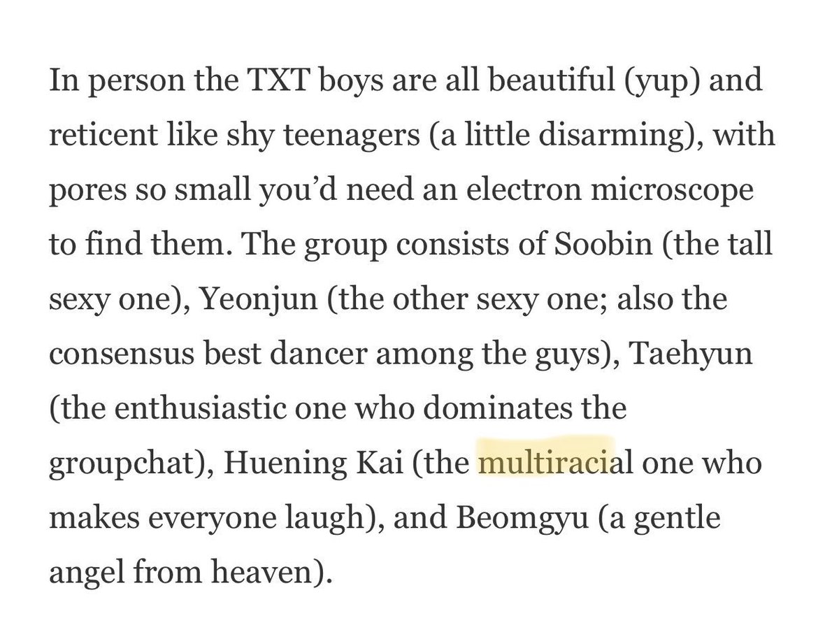 take responsibility for all the disrespect you did to TXT. being such a famous magazine, the least you should do is take an interest in the artists and treat them with respect and changing that word for multiracial is still weird

TXT IS TXT 
#GQ_RESPECT_TXT
#GQ_apologize_to_TXT