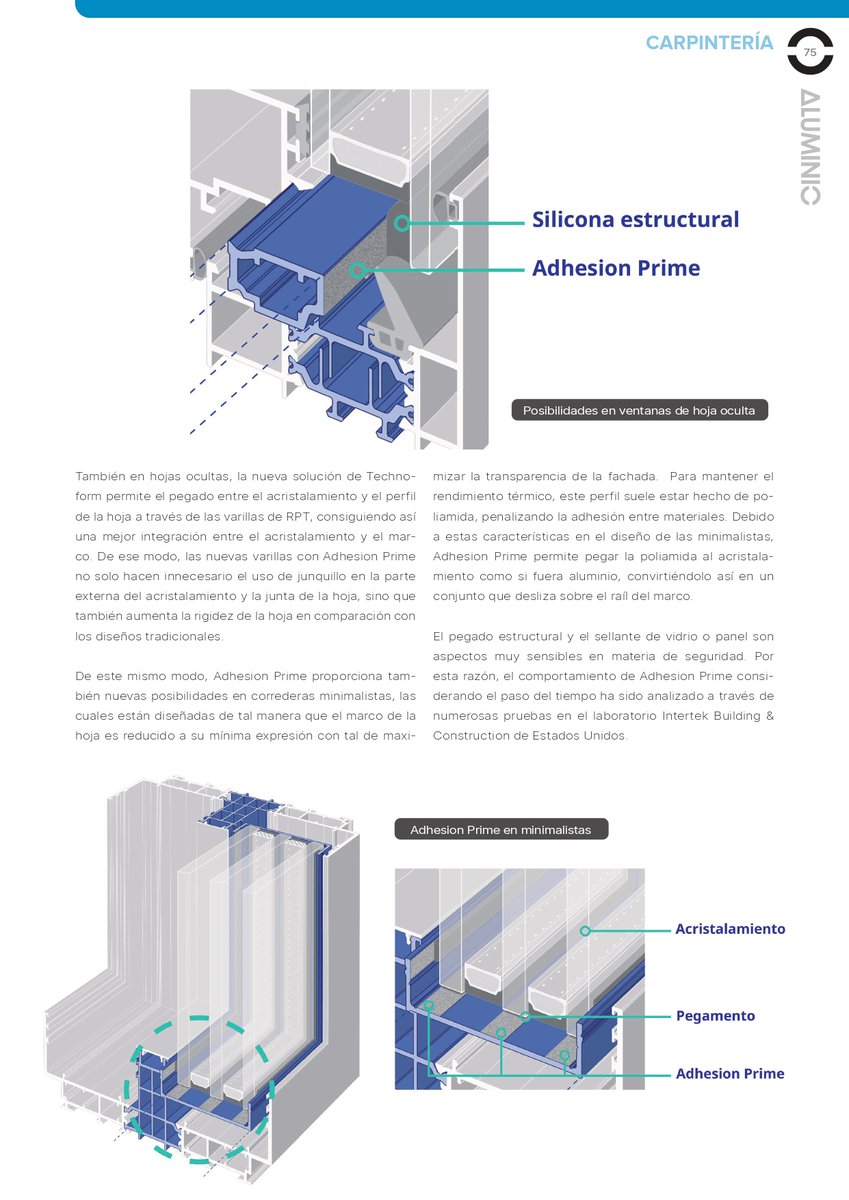 Las posibilidades de Adhesion Prime en ventanas de hoja oculta y en minimalistas.

Todo el artículo en la edición P121 de la <a href="/AluminioRevista/">Revista Aluminio</a>: revistaaluminio.com/ya-esta-dispon…