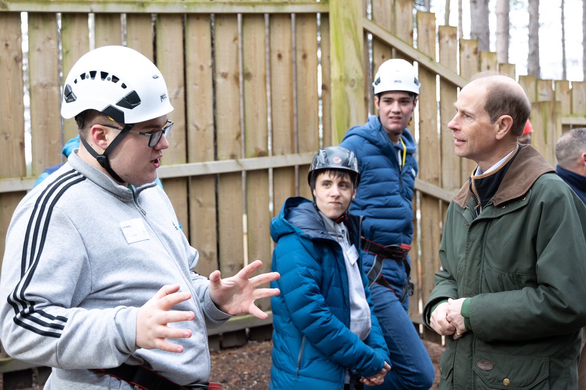 Our Patron, HRH The Duke of Edinburgh finished his two-day visit <a href="/PortlandCollege/">Portland College</a> – a specialist education and therapy college. 

A huge thank you to all the young people, volunteers and staff involved in this visit and for the positive impact you make on young people’s daily
