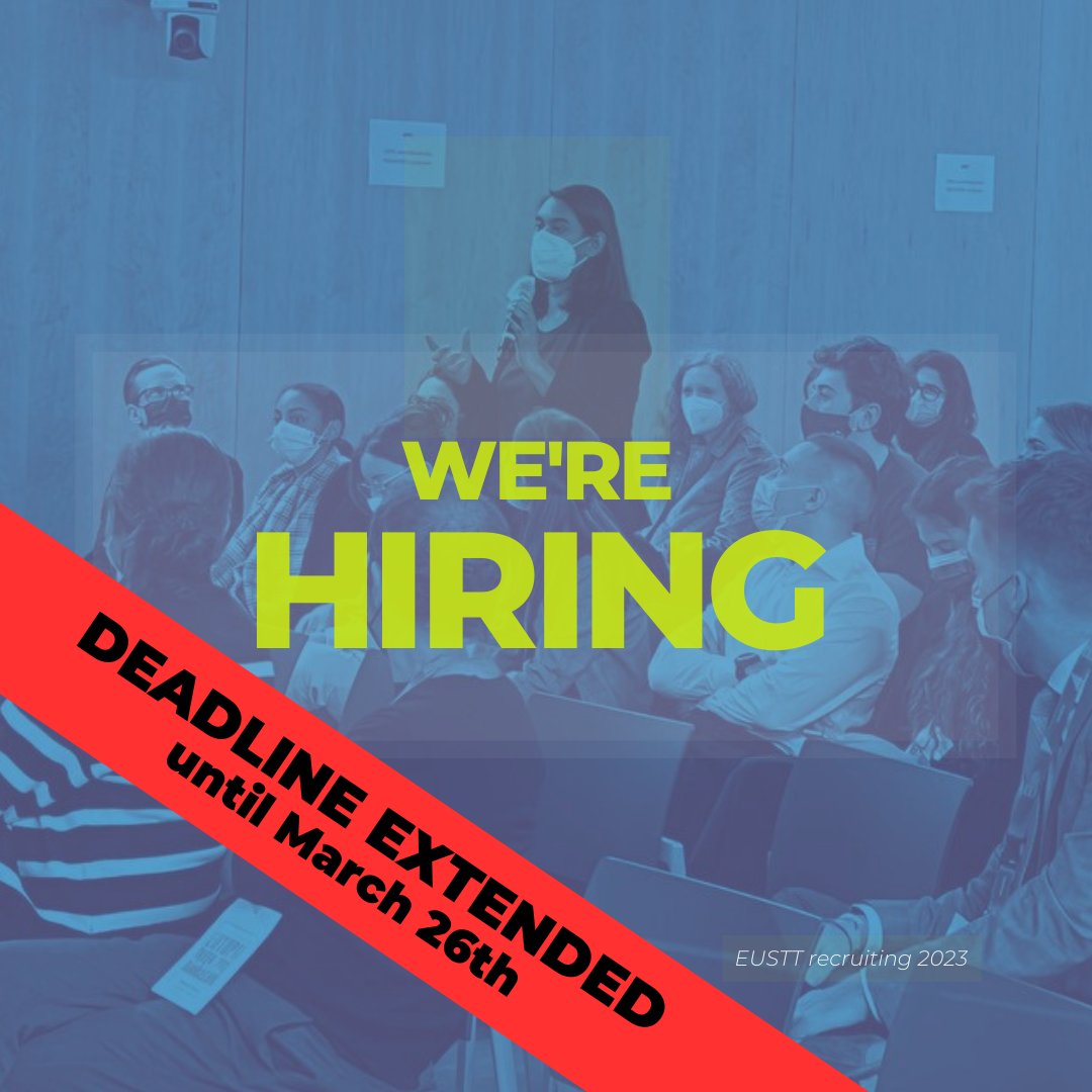 EutopiaUni's tweet photo. 🎓 Want to gain hands-on experience in communications, content creation, event planning or coordination? Join @eustt_eutopia #StudentThinkTank, the largest student initiative in #EUTOPIA! Apply by March 26th for 12 positions. More: 👉 https://t.co/tYQZpRdKBE #EuropeanUniversities https://t.co/H8ZAMGLAn5