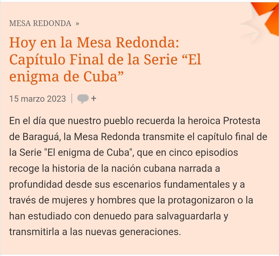 7️⃣:0️⃣0️⃣ Hoy en la Mesa Redonda: Capítulo Final de la Serie “El enigma de Cuba”