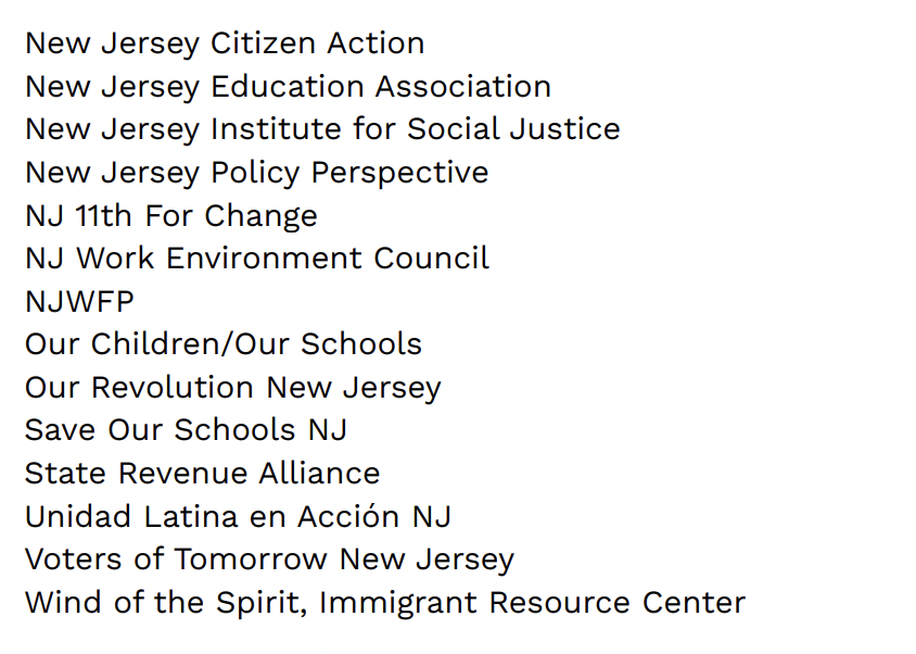 ForTheManyNJ's tweet photo. Senate Budget Chair Paul Sarlo told @politiconj that nobody contacted his office in opposition to eliminating the Corporate Business Tax surcharge.

On January 20, we sent him a letter from 28 organizations and labor unions calling on lawmakers to extend the CBT surcharge. 🤔 https://t.co/hCD6iVeFCT