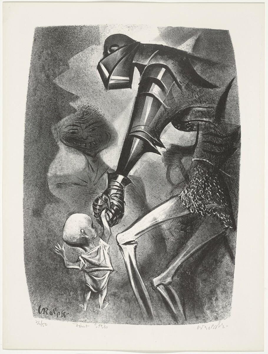 moma_drawings's tweet photo. William Gropper, First Step from Capriccios, 1953–57 #williamgropper #museumarchive https://t.co/2aeNrW5RMP https://t.co/rUnlfoGzc1
