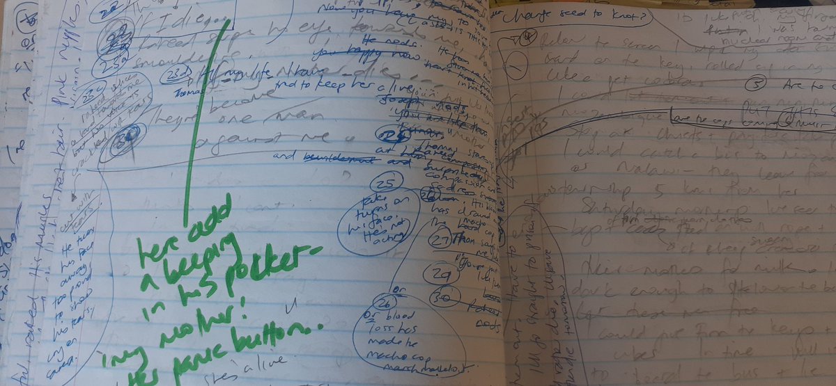 TraceyFarren's tweet photo. From these mad covid notes, a novel grows #wildwriting #writerslife #dontthrowitaway https://t.co/jJ7ttnNO9H
