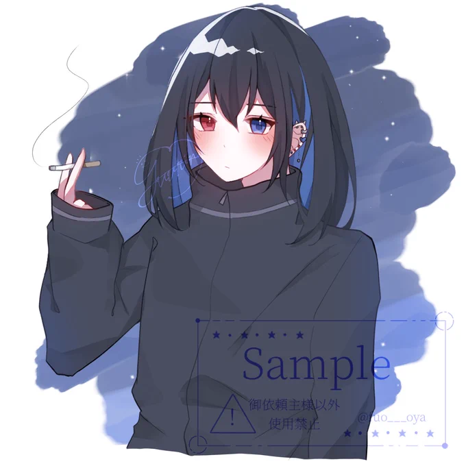 こちらのイラスト納品しました!!この度はご依頼いただきありがとうございました#有償依頼 
