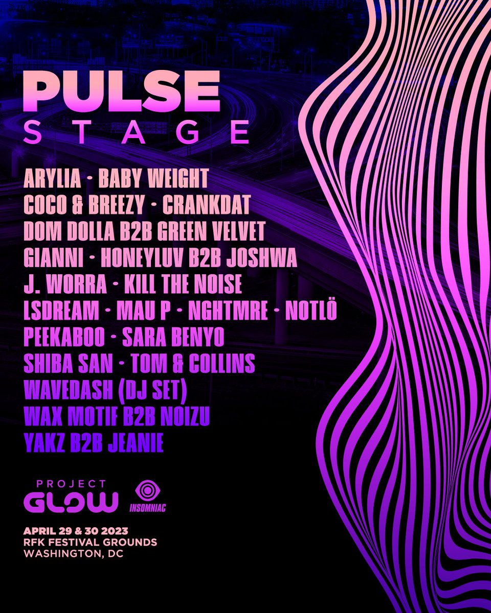 Project Glow lineup