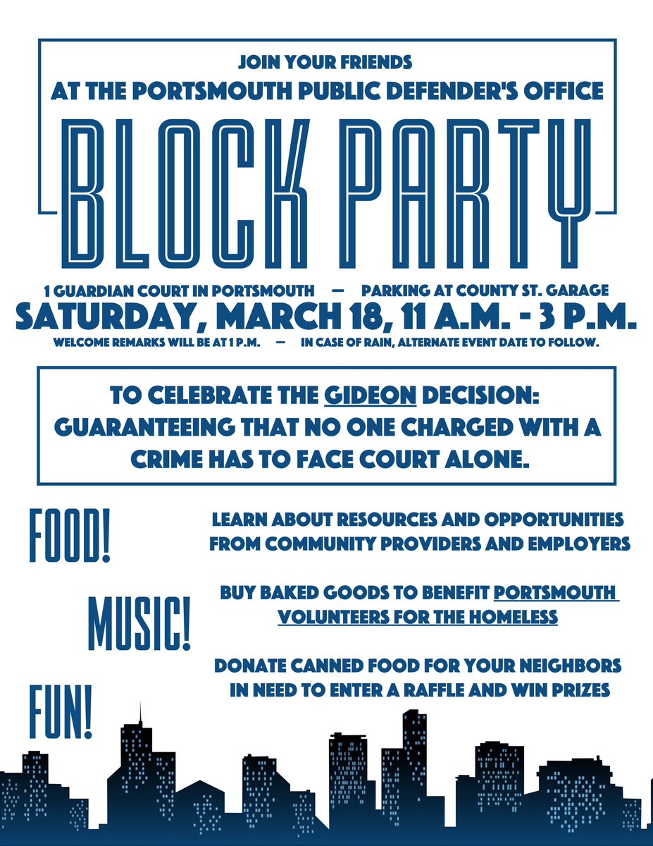 _kittykatniss's tweet photo. Come join the Portsmouth Public Defenders on Saturday to celebrate the Gideon Decision!! #portsmouthva #publicdefenders https://t.co/TjcKimufGp