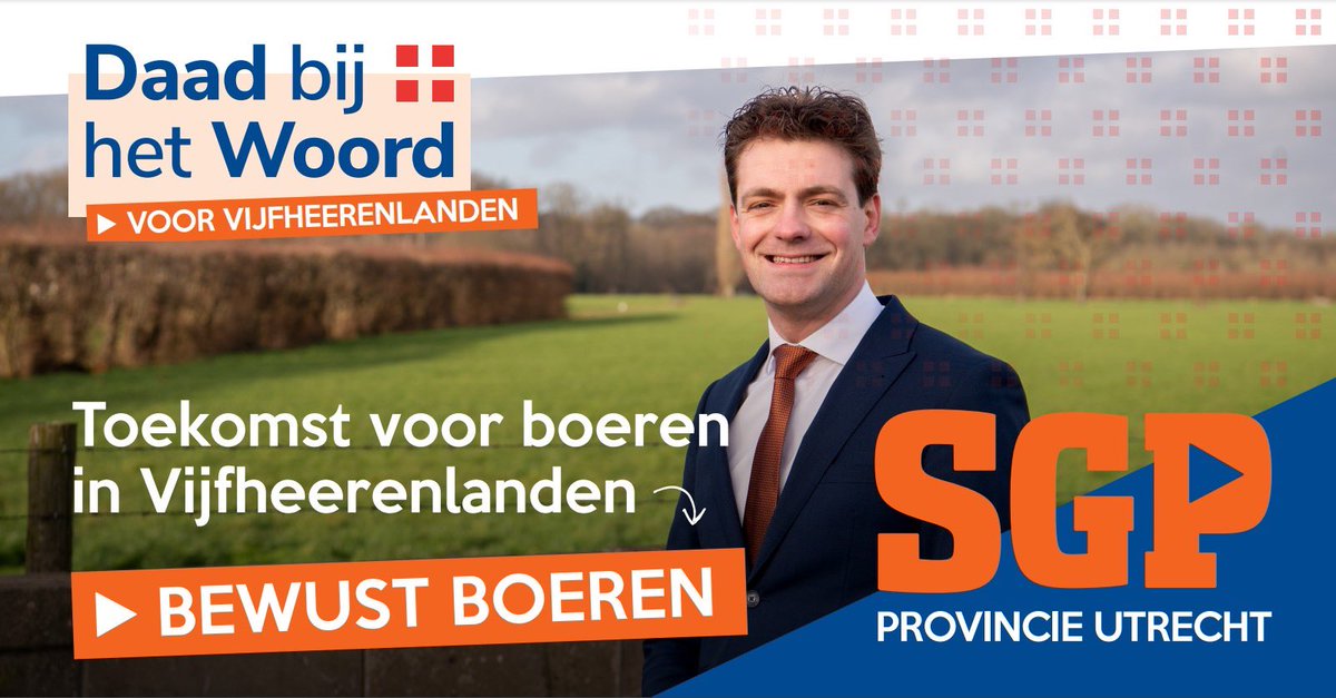 VermaatKees's tweet photo. Nog niet gestemd? Stem dan voor betrouwbare en christelijke politiek, SGP! @sgputrecht @SGPVHL #DaadbijhetWoord https://t.co/t96rgo4HDX