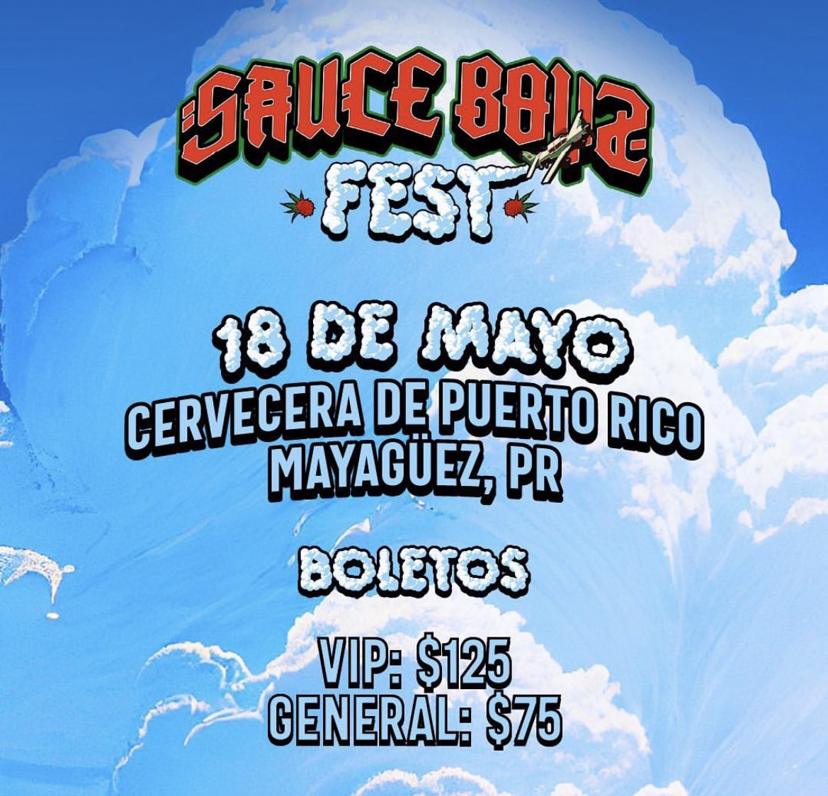 carloxx iván on Twitter "Precios para la preventa del Sauce Boyz Fest