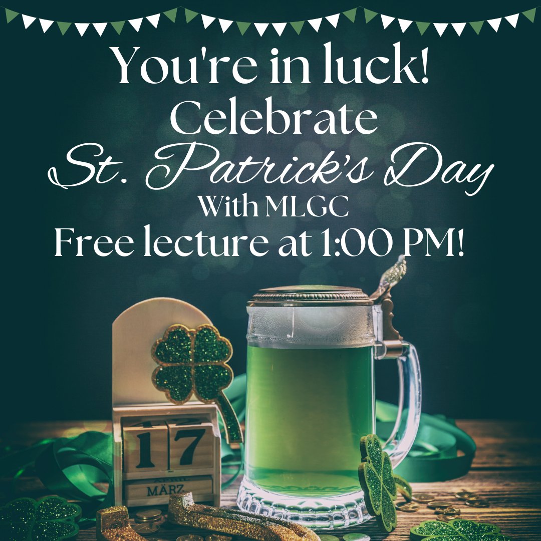 MLGenClub's tweet image. FREE MLGC meeting on Zoom ONLY! March 17,  1 to 3 pm EDT for St Patrick’s Day! Joe Hunter will present: "A Dozen Things You Can Do With Your Research to Celebrate St Patrick’s Day”.
Link-
us02web.zoom.us/meeting/regist…

#genealogy
#ancestry 
#irishancestry
#irishgenealogy
#irishresearch
