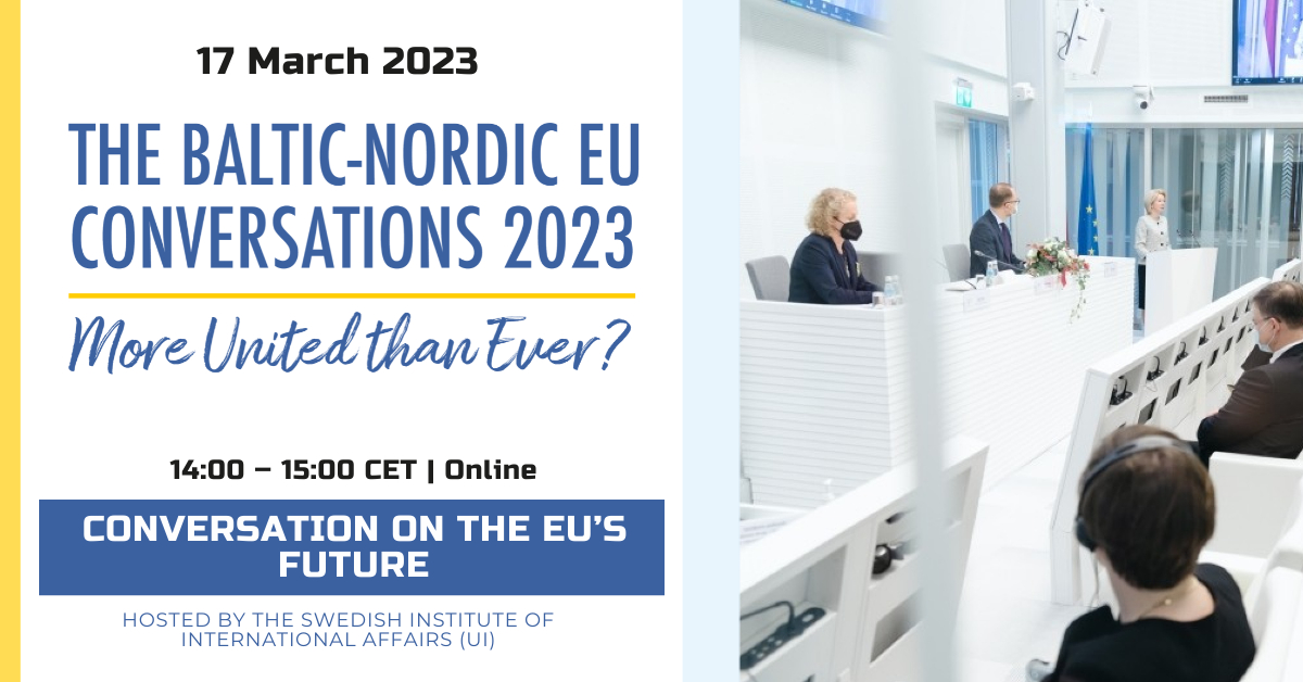 How will the membership applications of Ukraine and other countries reshape the EU? 🇪🇺

As part of the #EUconversations arranged by @LIIA_LV, we welcome you to a webinar on the future of the EU!

👉 ui.se/evenemang/the-…