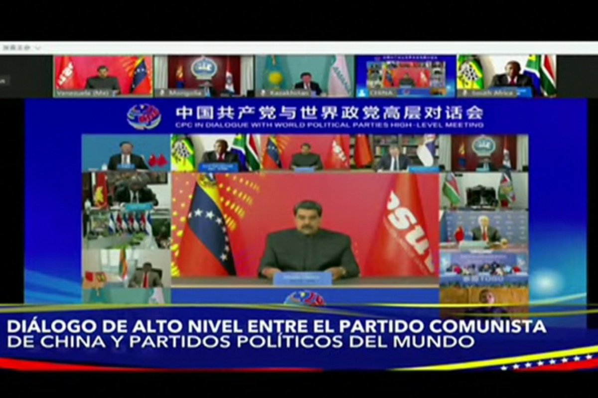 Diálogo de alto nivel entre el Partido Comunista de China y los Partidos Políticos del Mundo. Espacio en el que ratificamos la heroicidad del pueblo venezolano en su lucha por la construcción de un modelo propio, soberano e independiente, ¡Llegó la hora de los pueblos!