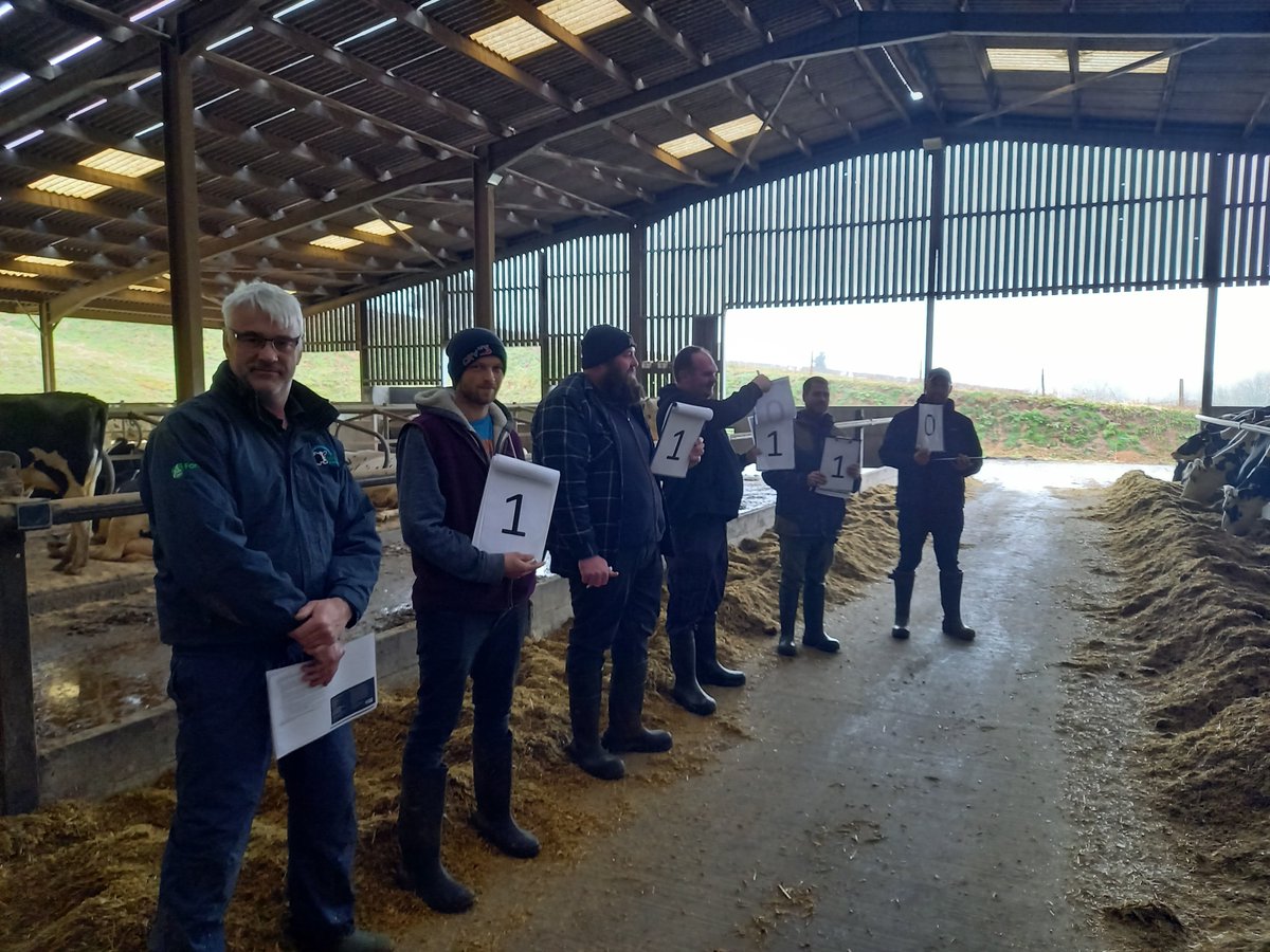 A great time was had last week at our well attended #Lamenesss Workshop on early detection and prompt, effective treatment. Vet Gareth discussed lesions and lameness risks on farm. Then with Vet Tech's Gary and Dave, participants mobility scored cows and watched foot trimming.