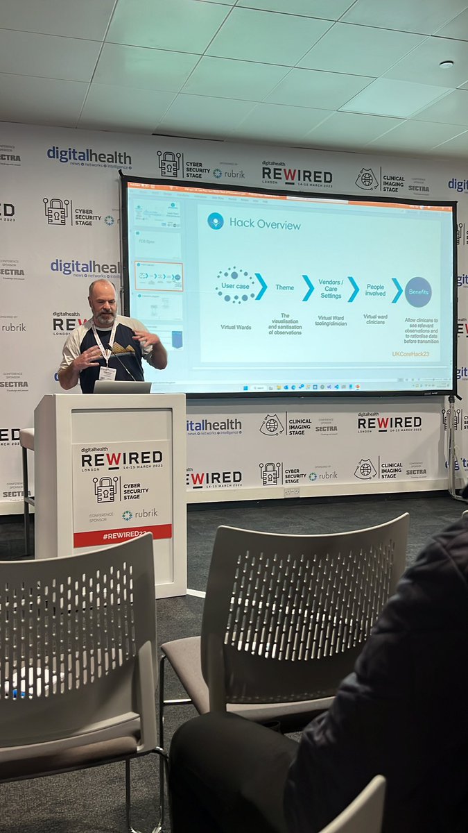 NHS_Chris's tweet photo. The final session on the #interopen hackathon on interoperability #Rewired2023 https://t.co/4YUlLvpDKE