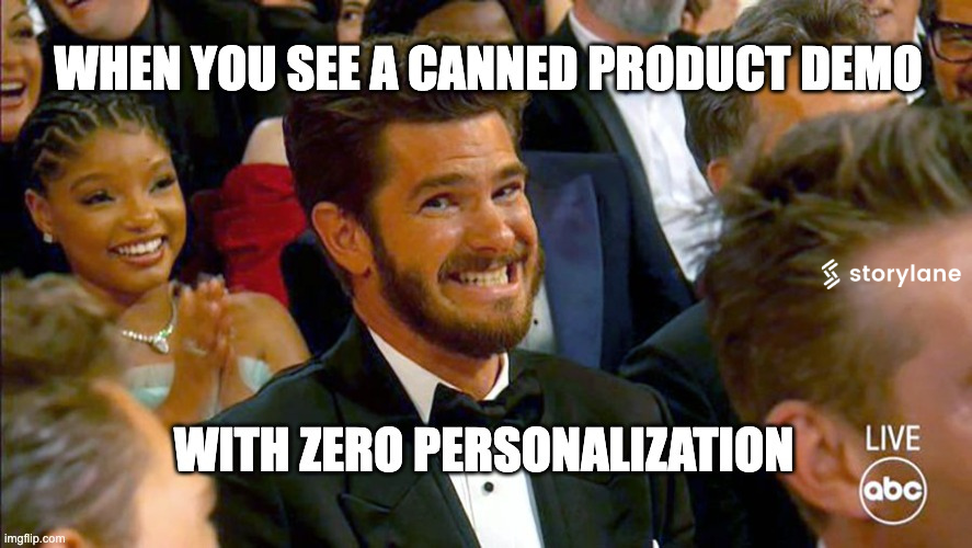 storylaneio's tweet image. If you know, you know 🤷🏻♀️
To never let canned demos get in the way of your revenue, try out Storylane today - storylane.io
#Storylane #ProductDemo #InteractiveDemo #Personalization #Oscars2023