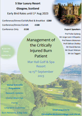 South West Burns Clinical Network (@swukburnsodn) on Twitter photo Management of the Critically Injured Burn Patient Conference - Glasgow - 14-15 September 2023 <a href="/COBISscot/">Care of Burns in Scotland</a> @RetrieveSW <a href="/TVWCritCareODN/">TV&W CriticalCareODN</a> <a href="/CC_3N/">CC3N</a> <a href="/SwCritical/">SW Critical Care ODN</a> <a href="/TeamOdstockWard/">Burns and Plastics Unit(Odstock ward)Salisbury</a> Management of the Critically Injured Burn Patient Conference - Glasgow - 14-15 September 2023 <a href="/COBISscot/">Care of Burns in Scotland</a> @RetrieveSW <a href="/TVWCritCareODN/">TV&W CriticalCareODN</a> <a href="/CC_3N/">CC3N</a> <a href="/SwCritical/">SW Critical Care ODN</a> <a href="/TeamOdstockWard/">Burns and Plastics Unit(Odstock ward)Salisbury</a>