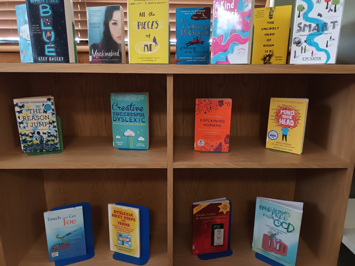 This week is #NeurodiversityCelebrationWeek! We are proud of all our #neurodiverse pupils who enrich our dynamic and empowering learning environment. These books with #neurodiverse protagonists, authors, information and storylines enrich our library too! #NeurodiversityWeek