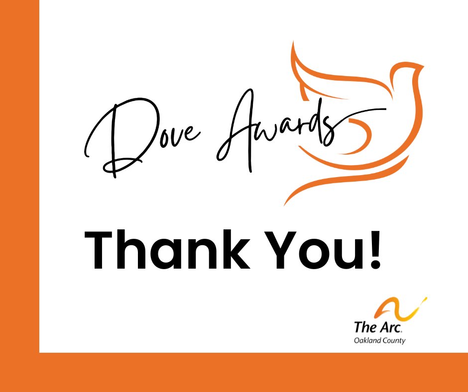The 2023 Dove Awards Program was a success! Congratulations again to the award recipients!
 
THANK YOU to everyone who attended the event and/or participated in the Online Auction!
 
#TheArc #TheArcofOaklandCounty #DoveAwards #AchieveWithUs