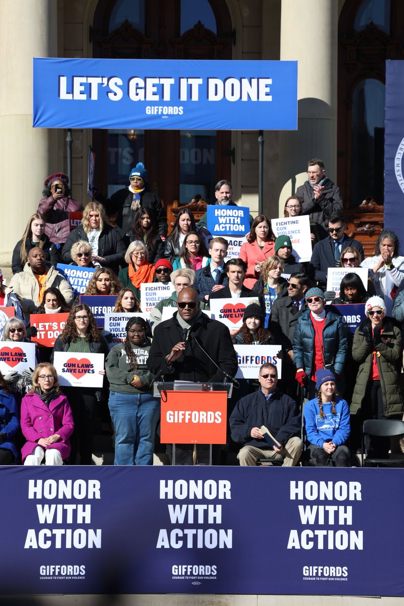 JoeTate313's tweet photo. To the millions of Michiganders demanding the passage commonsense gun policies: we hear you and we will get it done! #HonorWithAction https://t.co/QksZoOIBre