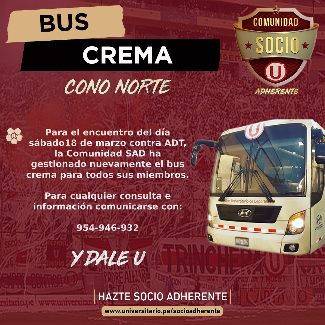 SocioUAdherente's tweet photo. Seguimos, separen sus asientos.
#ComunidadSocioUAdherente
#BusCrema
#SociedadEterna https://t.co/yRT2orojdg