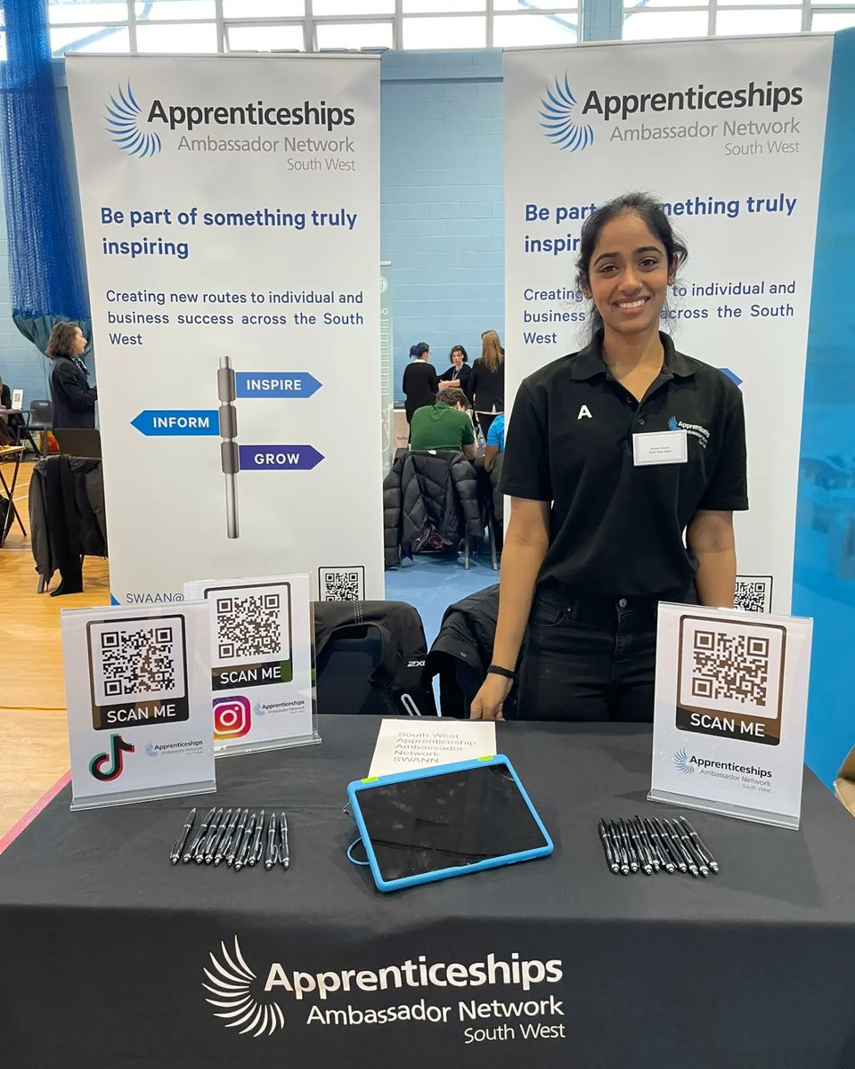 SouthWestAAN's tweet photo. Namita &amp; Nigel are representing the network today at the Torquay Academy Careers Fair! https://t.co/2Fy9FctYpS