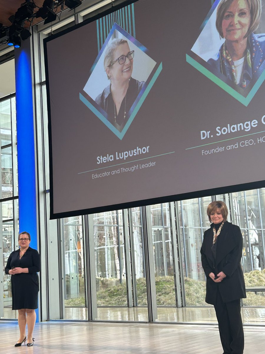 VisionMonday's tweet photo. Authors @slupusho and @SolangeCharas join us to discuss their book Humanizing Human Capital #VMSUMMIT https://t.co/XaMl0OMtpg