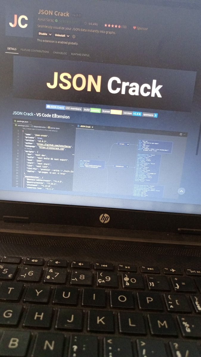 BatutaSael's tweet image. #jsonCrack for #vscode 
@code