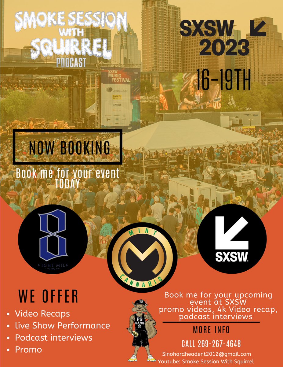 PrimeSuspectsPS's tweet image. SXSW 2023 🚨

Artist, Promoters, Businesses TAP IN 
Now Booking I offer Photos, Video Recaps , Live Performance recordings, Podcast, Promo let’s work 

#SXSW #sxsw #sxsw2023 #unofficialsxsw #sxswofficial #film #photography #videorecap #podcast #podcastinterviews #6thstreet #ATX