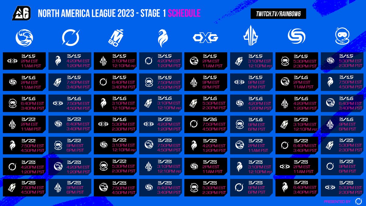 DarkZeroGG's tweet photo. 🗓️ North America League 2023 Stage 1

56 games, 8 days🤪

Let the games begin! https://t.co/9XNMXUeBVs